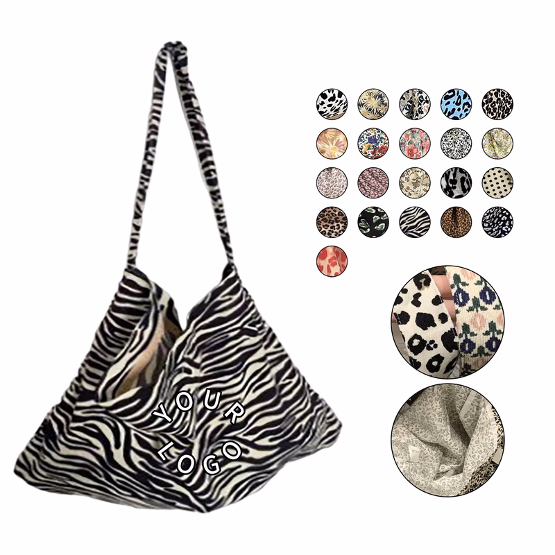 Leopard Print Canvas Tote Bag