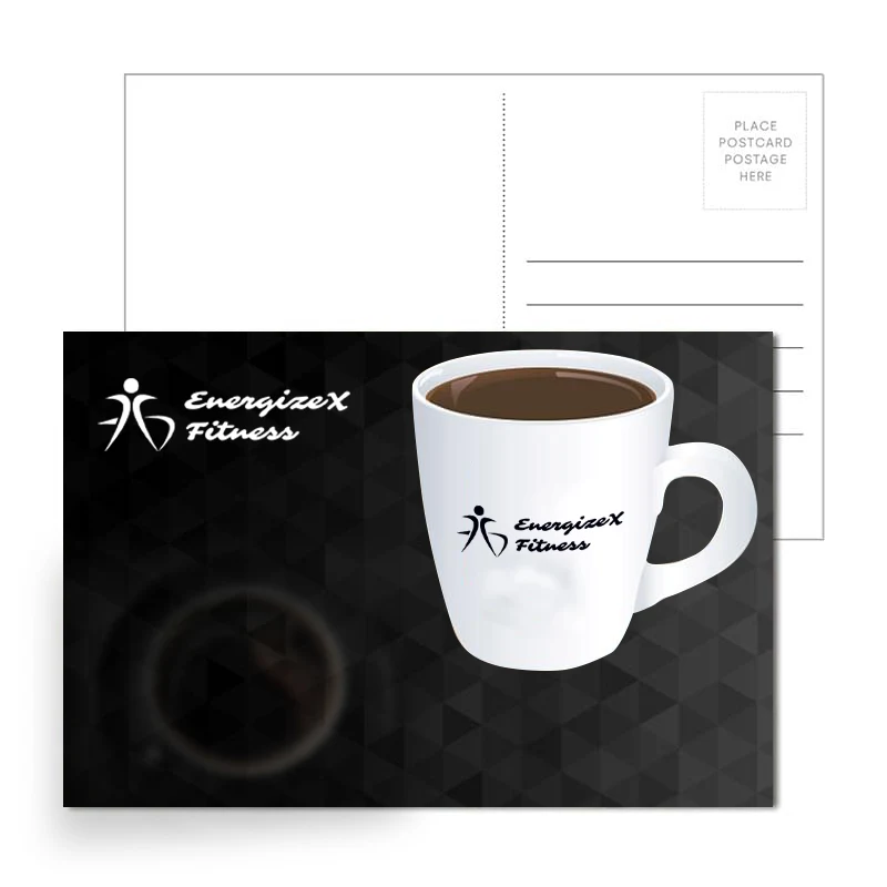 Post Card with Full Color Coffee Cup Coaster 1