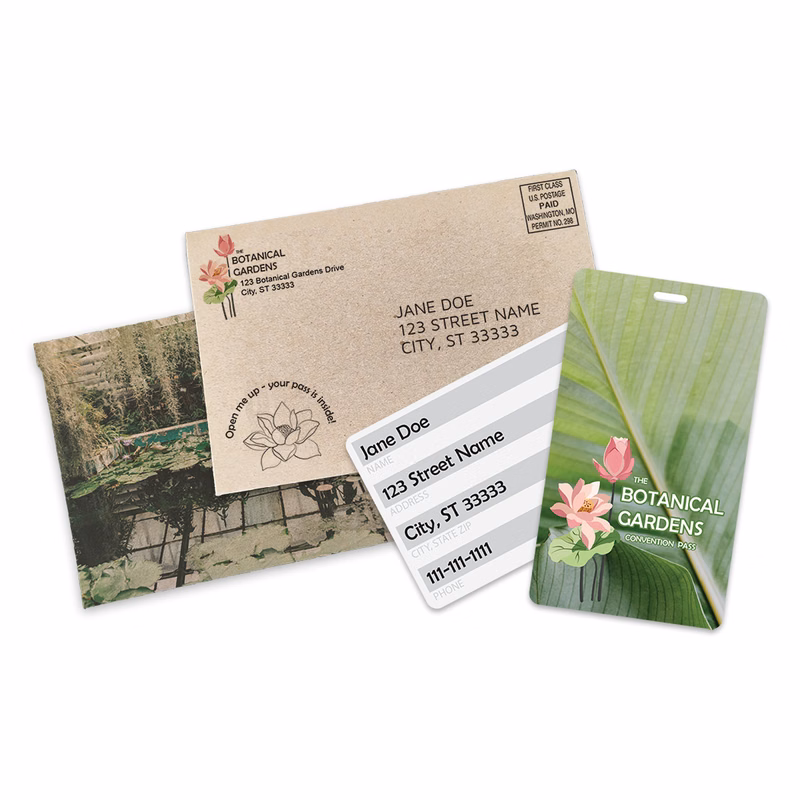 2 7/8" x 5" Luggage Tag with Kraft Envelope