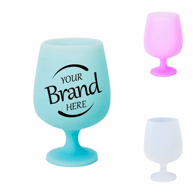 Unbreakable Silicone Wine Goblet Glasses