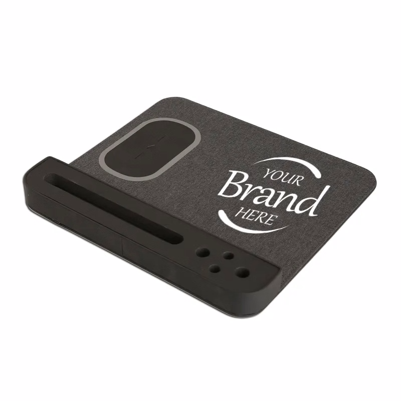 3 In 1 Pu Wireless Charging Mouse Pad