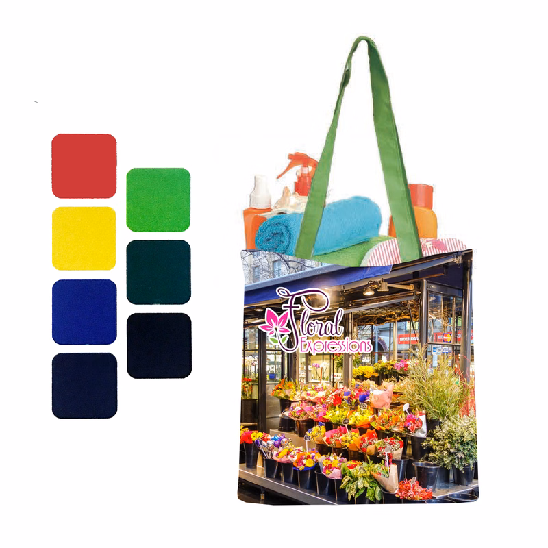 15" Open Tote with Color Handles