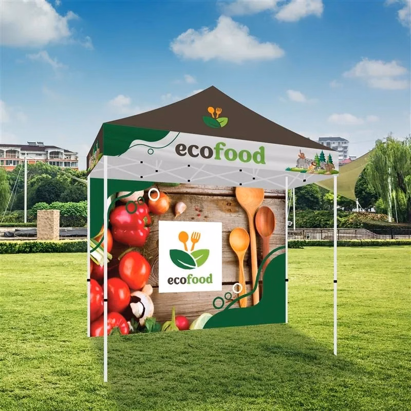 10x10 Standard Tent w/ Full Color Canopy Backwall