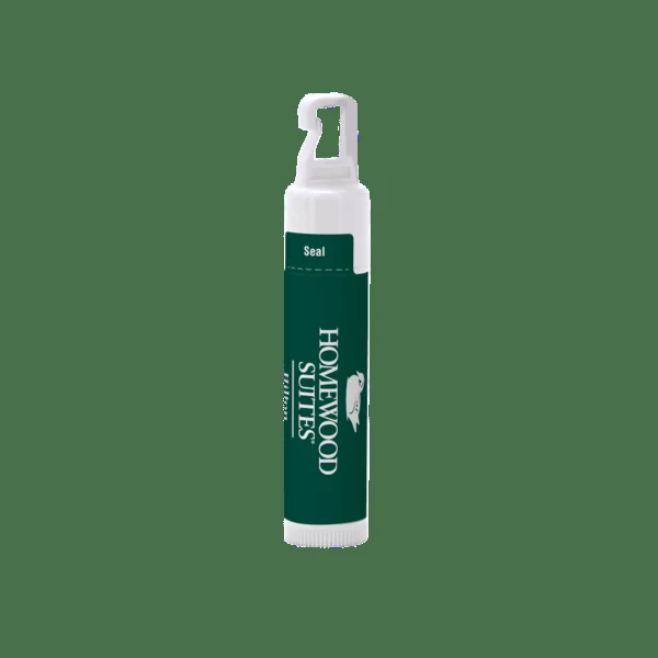 Custom SPF 30 Soy Based Lip Balm in White Tube with Hook Cap 1