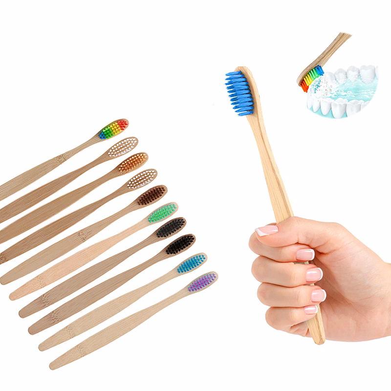 Colorful Natural Bamboo Toothbrush