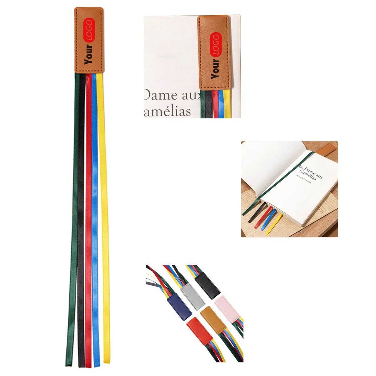Leather Ribbon Tassel Page Marker 1