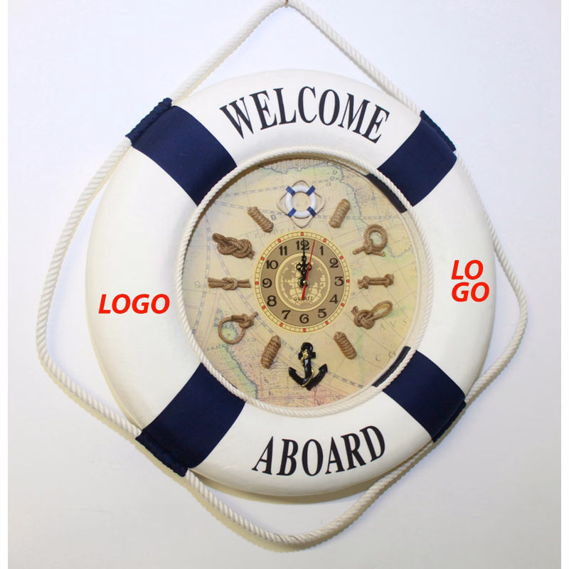 20" Life Ring Wall Clock