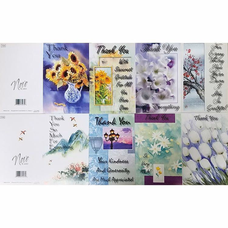 Thank You Cards - Assorted 5"x7.75"