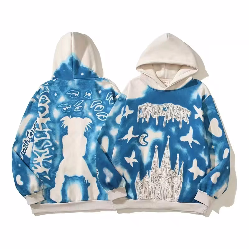 MOQ 50 pcs Full Color Thickened Hoodie