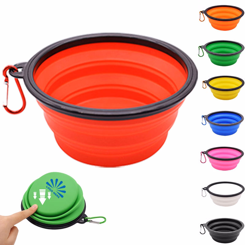 Collapsible Dog Bowls with Carabiner Clip