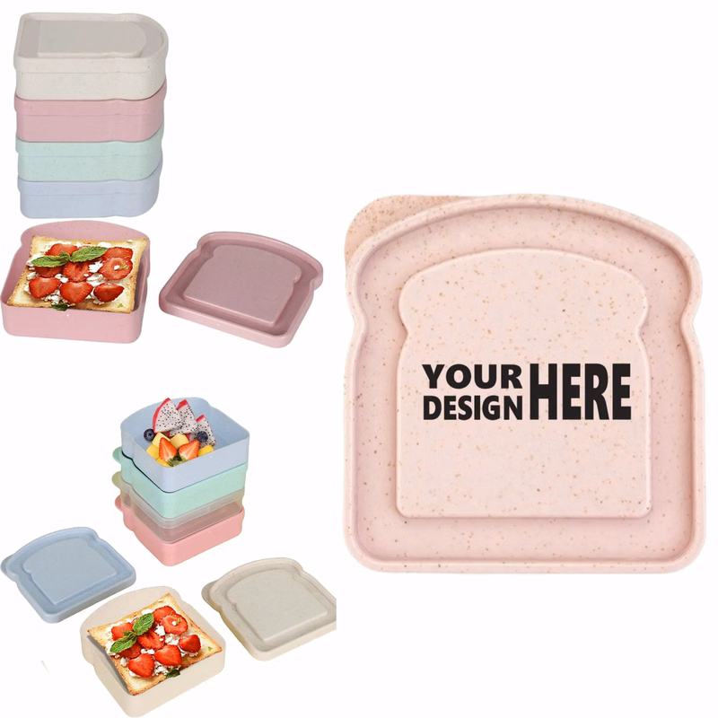Wheat Straw Portable Fresh-Keeping Sandwich Container