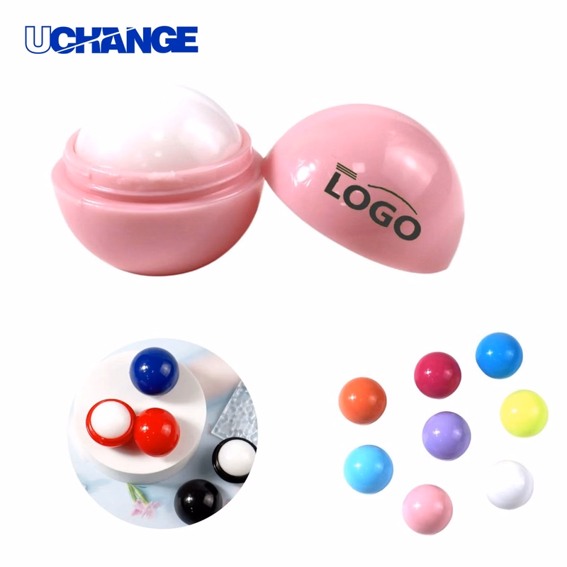 Fruit-Scented Round Ball Lip Balm