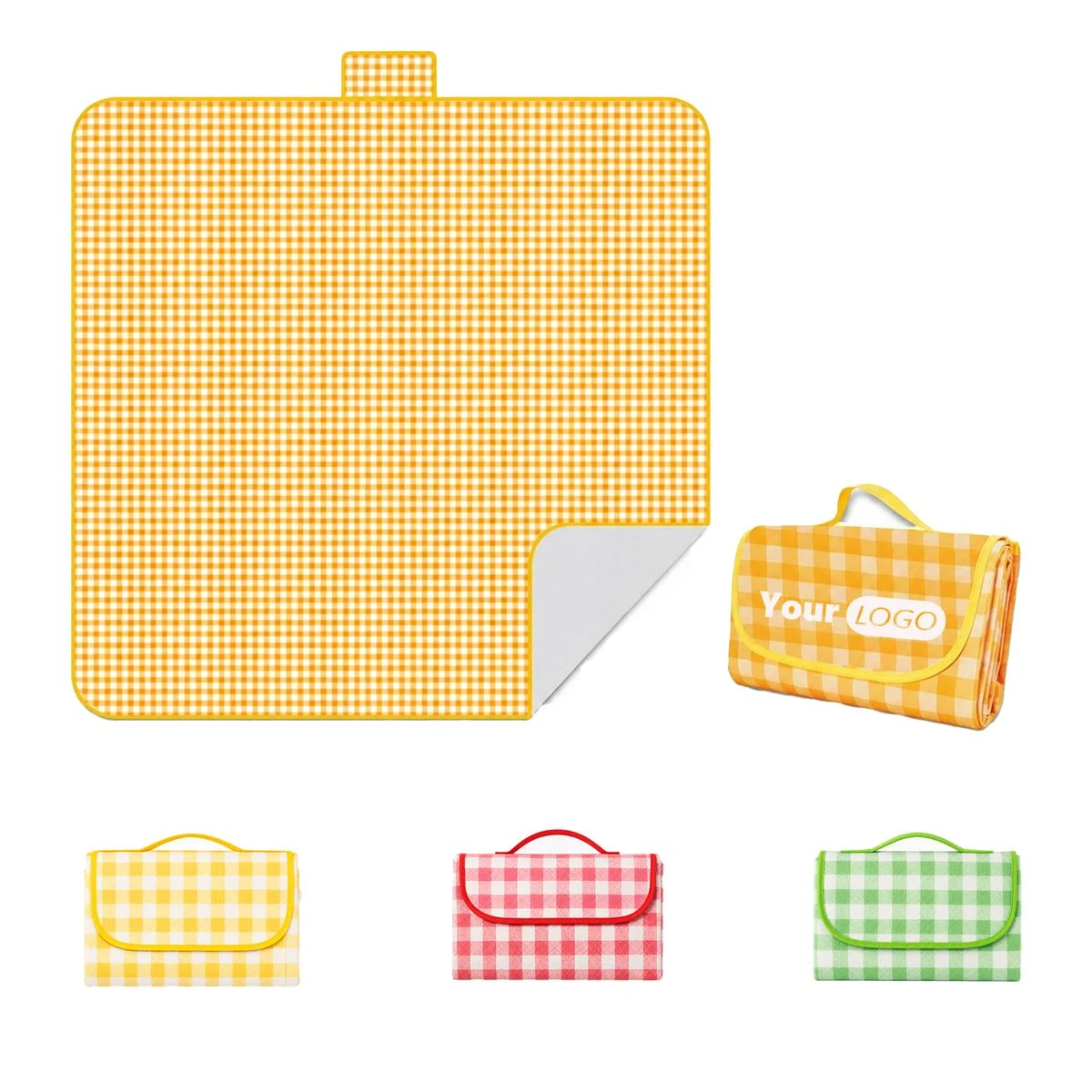 Foldable Checkered Picnic Mat 1