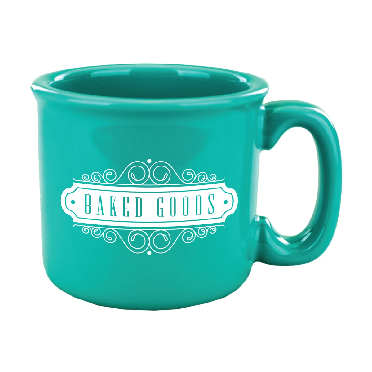 15 oz. Solid Aqua Campfire Mug 1