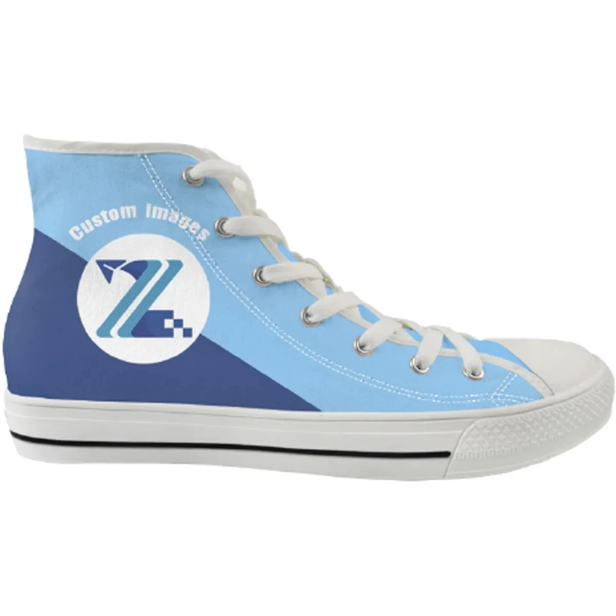 Classic High Top Canvas Shoes (Tongue Printable) 1