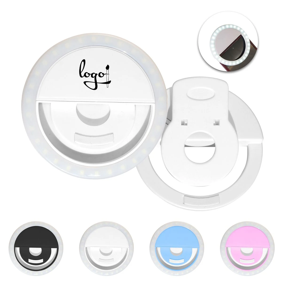 Selfie Ring Light Rechargeable Portable Clip-on 1