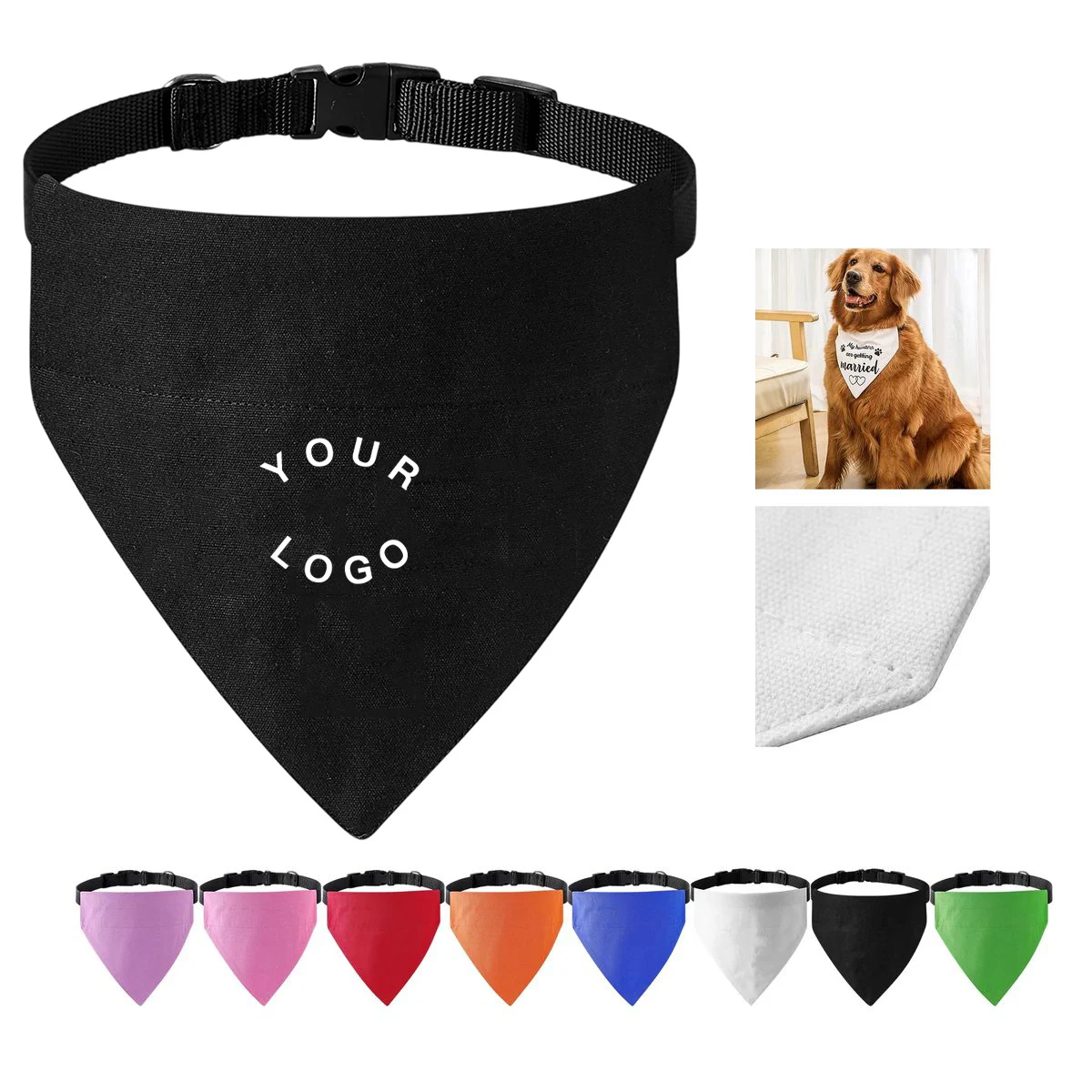 Cotton Dog Bandana Collar for Daily Pet Wear 1
