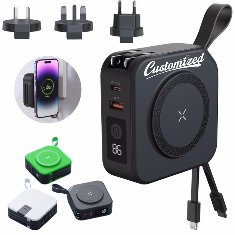 Multi-Function Wireless Charger W/ Wall Plug and Phone Stand