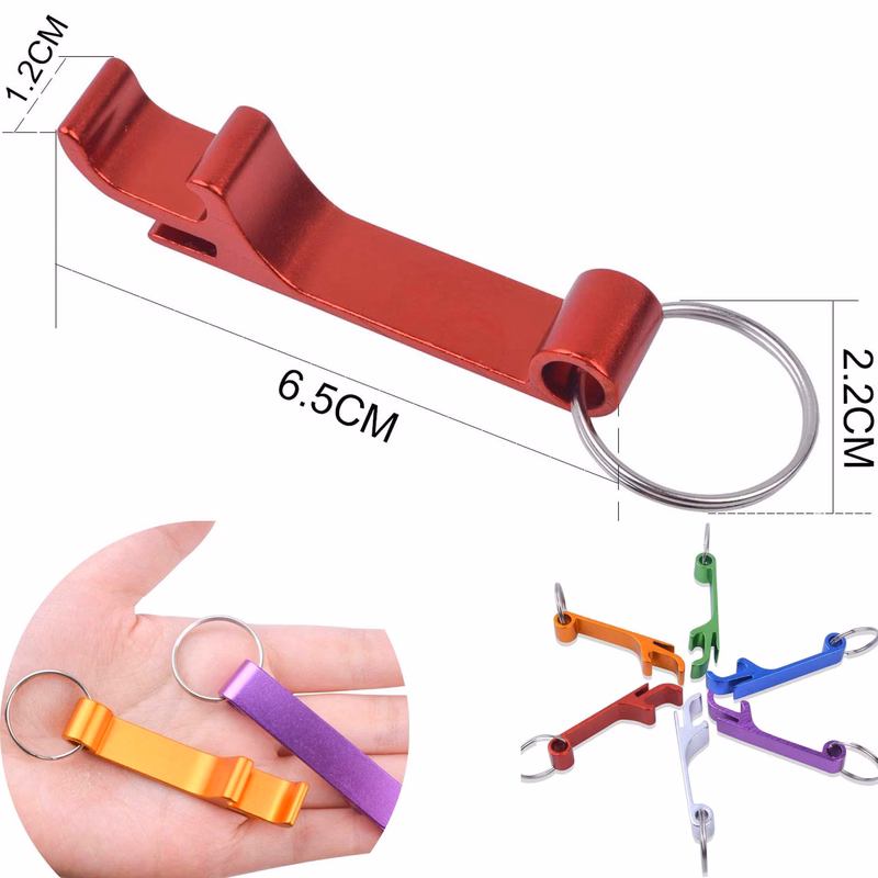 Aluminum Beer Bottle Opener With Keychain