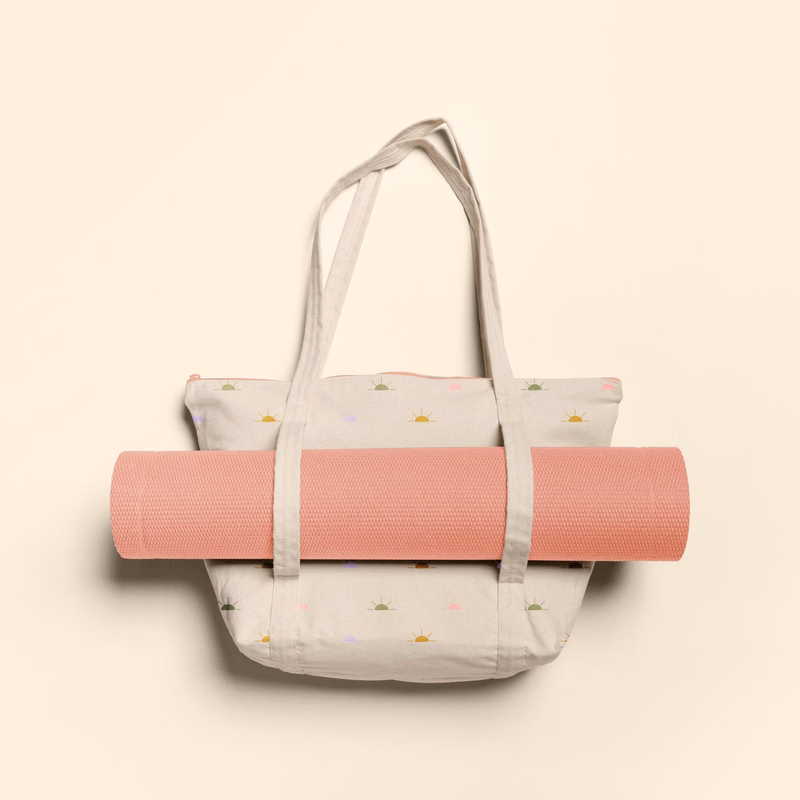 WEEKENDER YOGA TOTE - NATURAL CANVAS