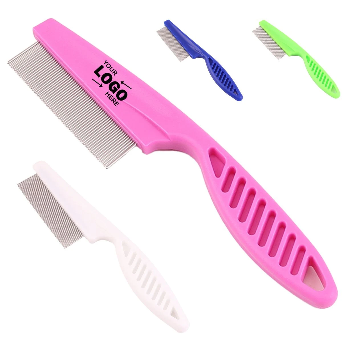 201 Stainless Steel Pet Comb With PP Handle 1