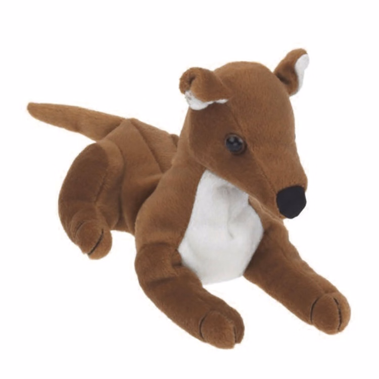 8" Beanie Dog- Fawn Greyhound