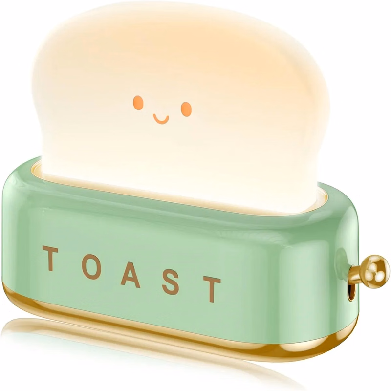 Cute Desk Decor Toaster Lamp Kawaii Night Light