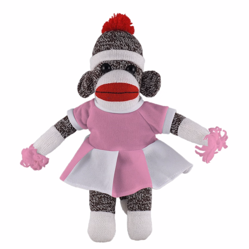Orginal Sock Monkey (Plush) with Cheerleader Outfit