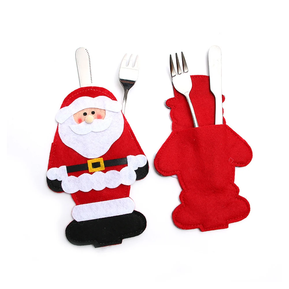 Christmas Santa Claus Knife and Fork Bag 1