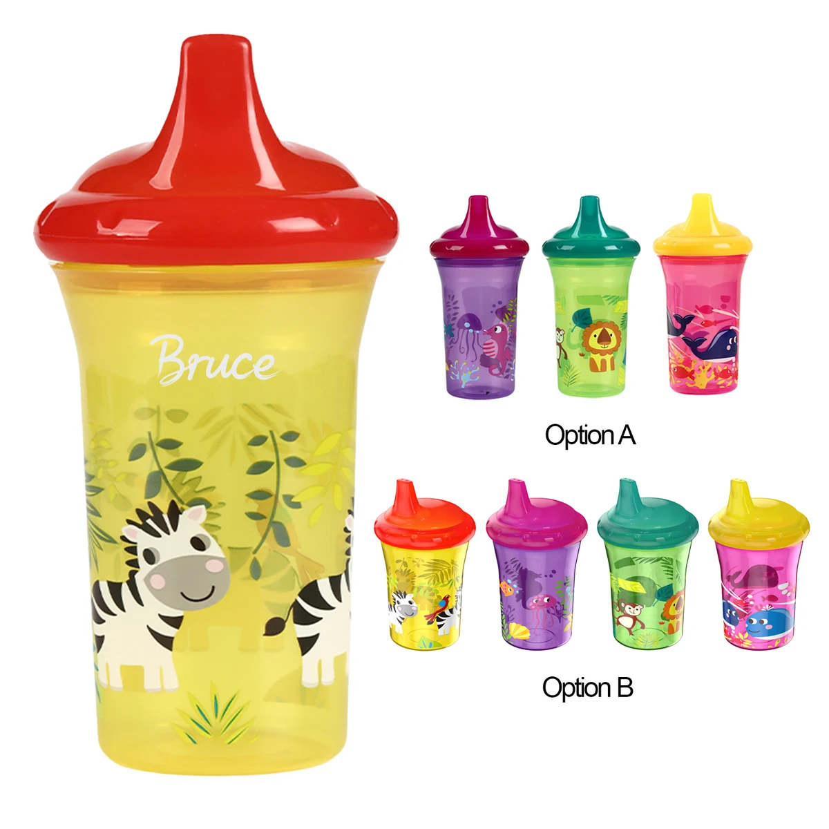 9/12oz Animal Print Baby Tumbler Sippy Cup 1