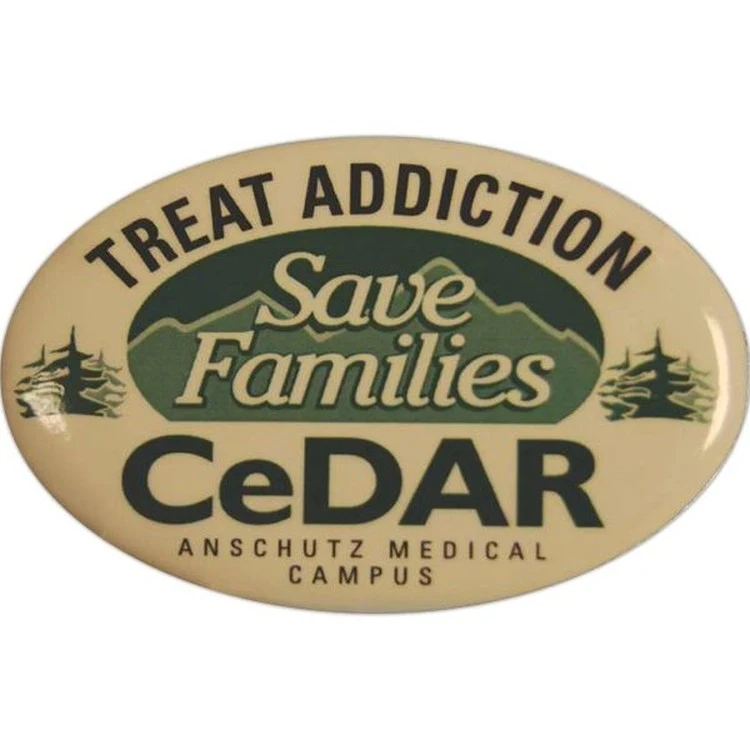 Campaign Button (1 3/4"x2 3/4" Oblong) 1