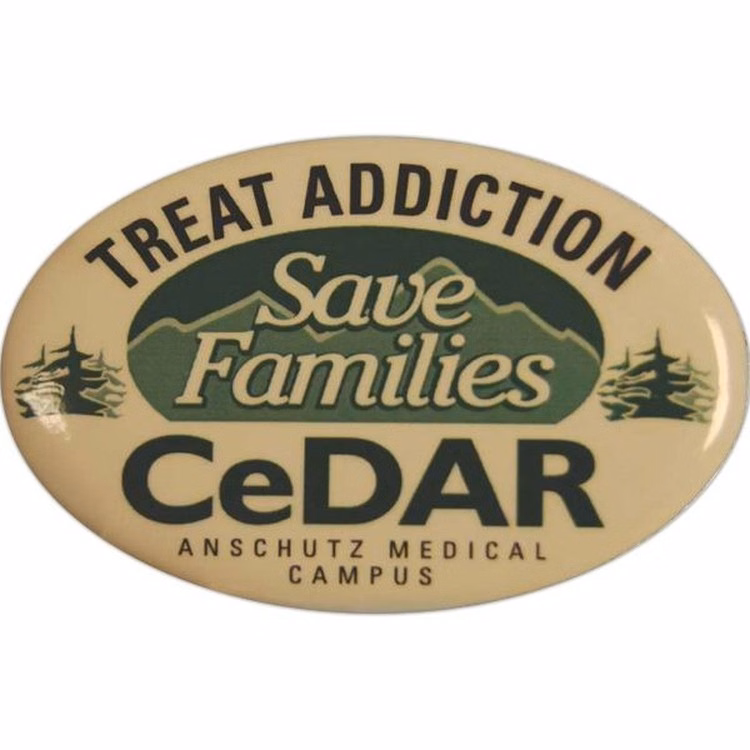 Campaign Button (1 3/4"x2 3/4" Oblong)