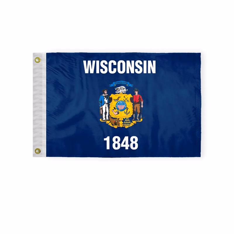12"x18" to 8'x12' Wisconsin Nylon Flags