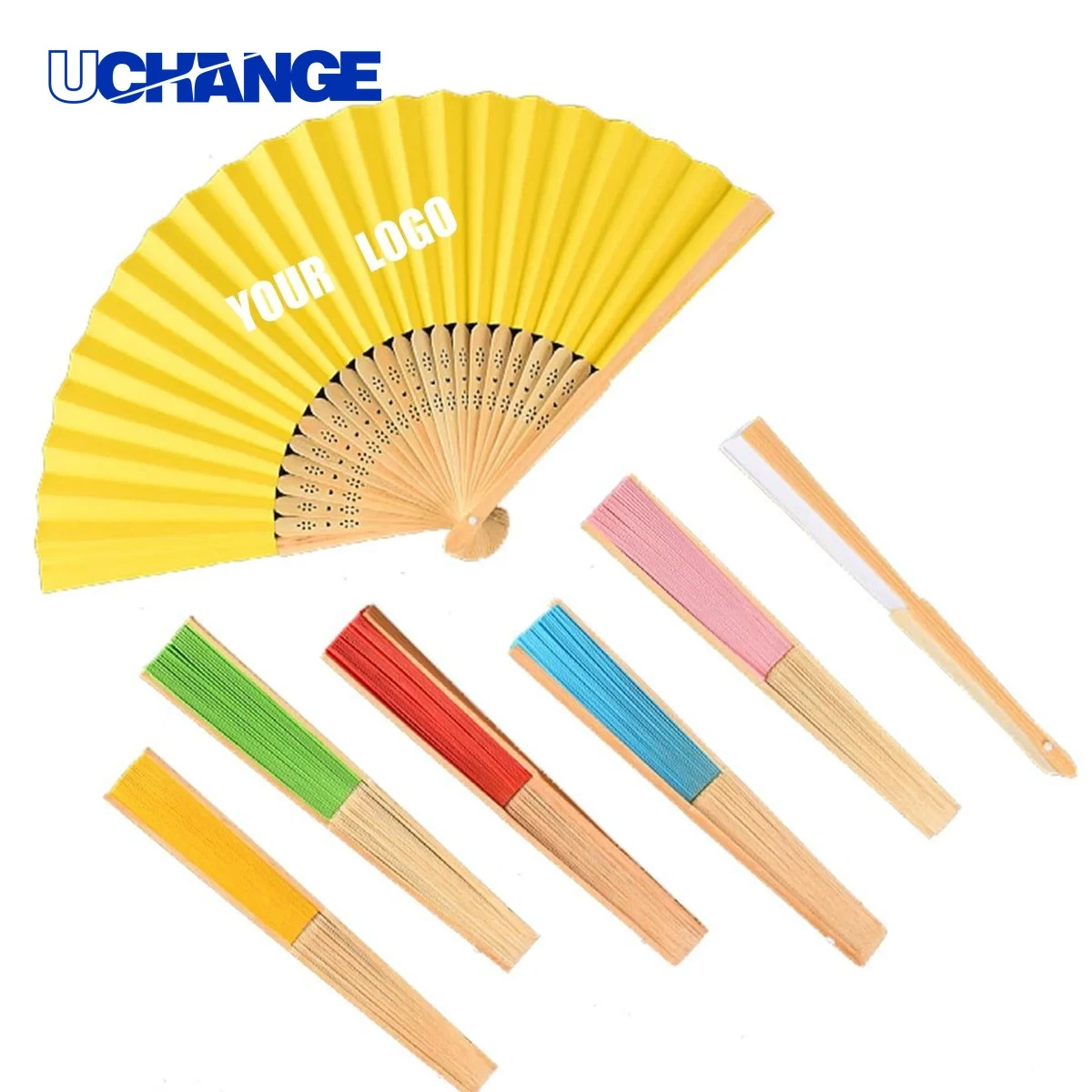 Blank Custom Paper Origami Hand Fan Tool 1