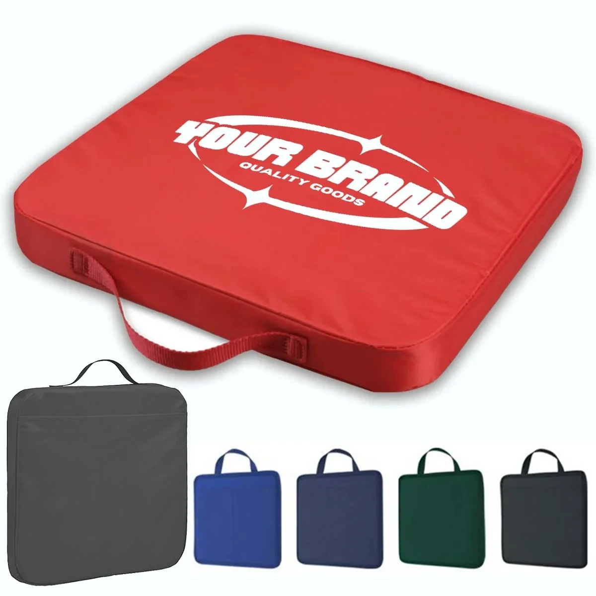 Full Bleed Custom Memory Foam Stadium Seat W/ Handle 1