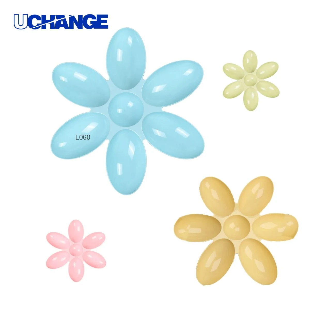 6 Petal Shaped Pet Feeder Bowl Dish 1