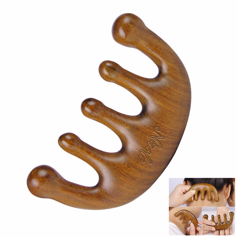 Wood Hair Comb Relaxation