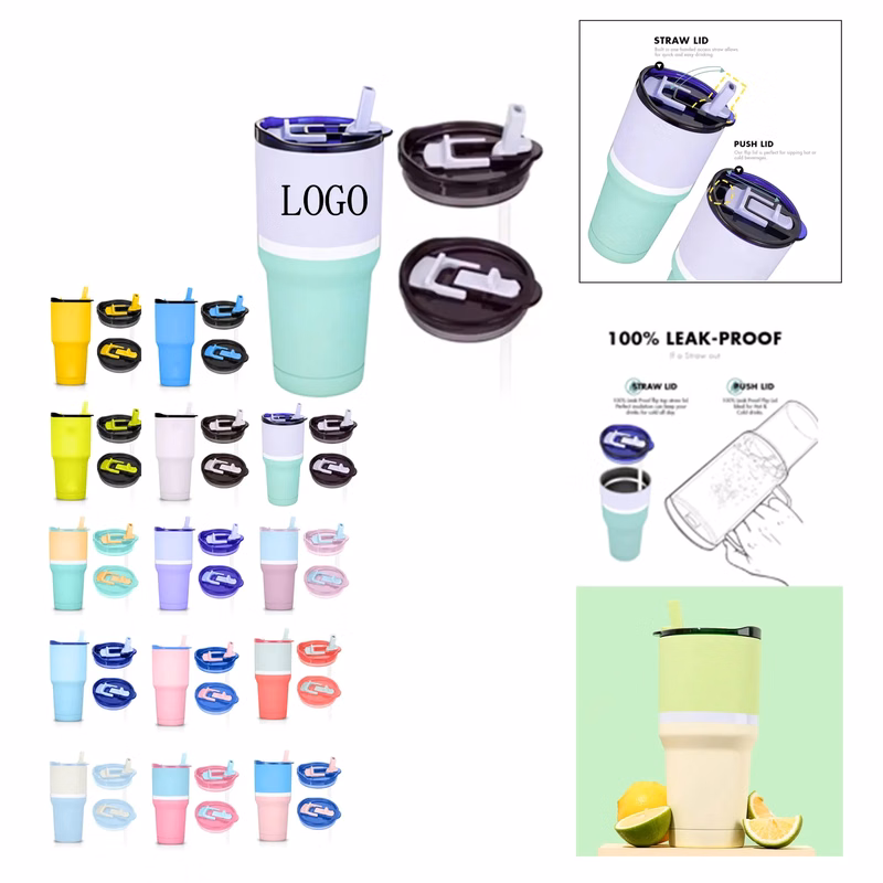 Tumbler with straw Lids 30oz