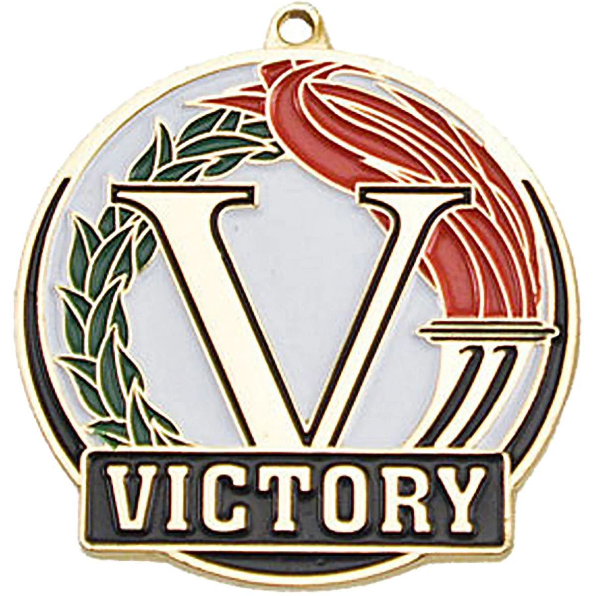 Stock Gold Enamel Sports Medals: Victory 1