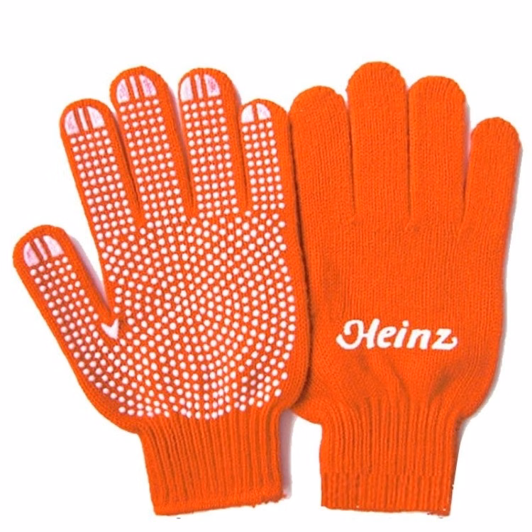Orange & White Freezer Gloves