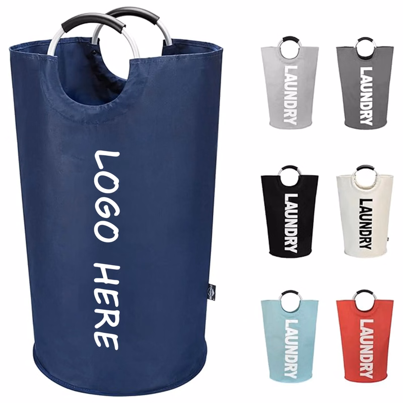 90L Large Laundry Basket Waterproof Clothes Bin Collapsible