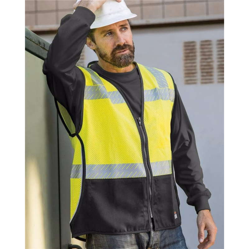 Kishigo Unisex Premium Black Series® FR Black Bottom Mesh Vest - FM410
