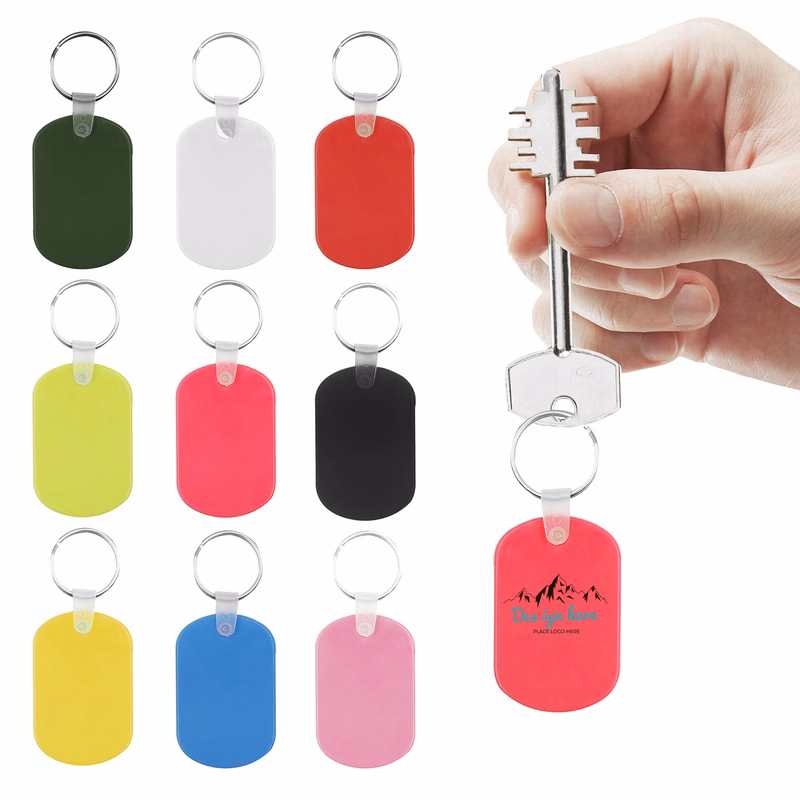Custom Oval Keychain PVC Holder