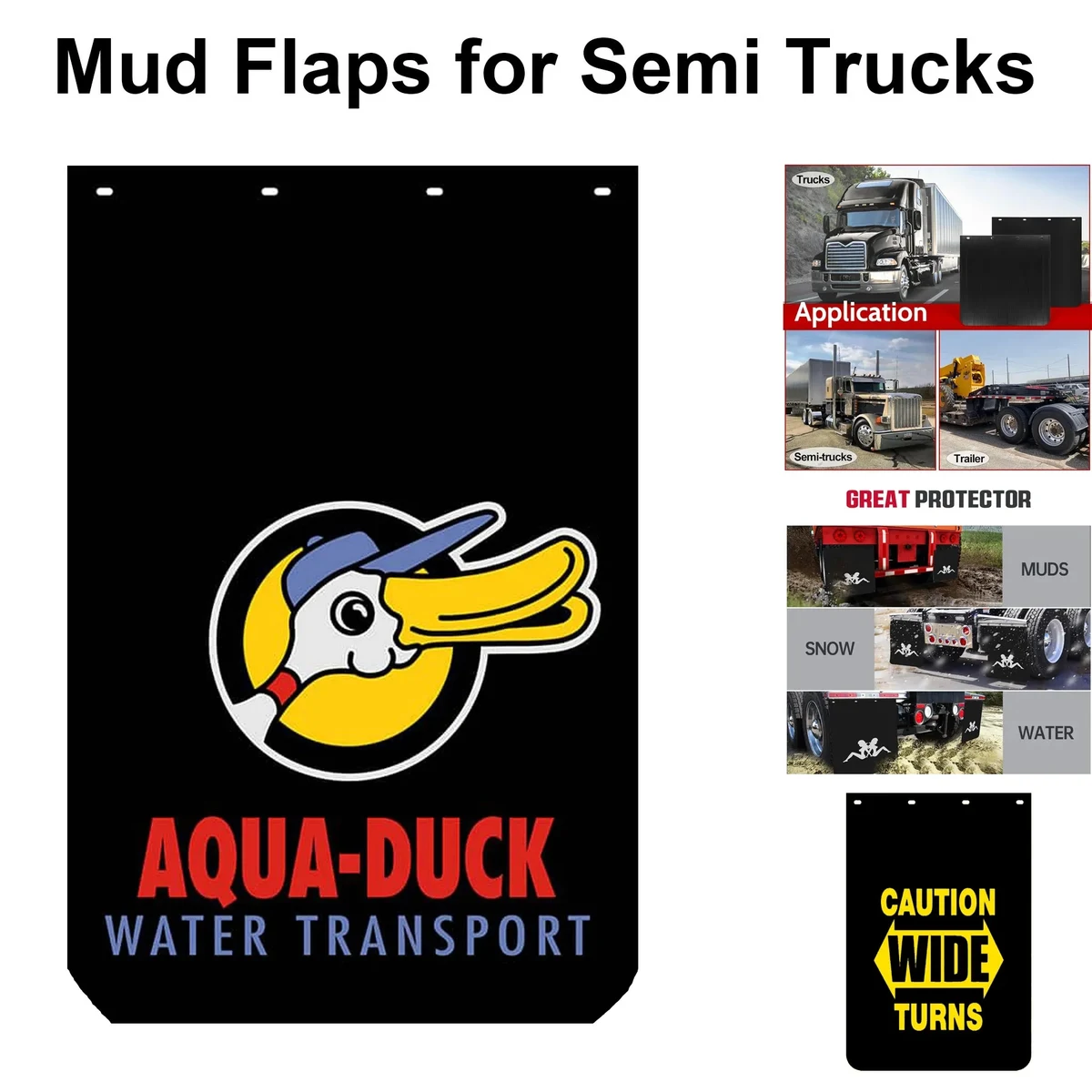 Mud Flaps Hangers for Semi Trucks 24*36 inches 1