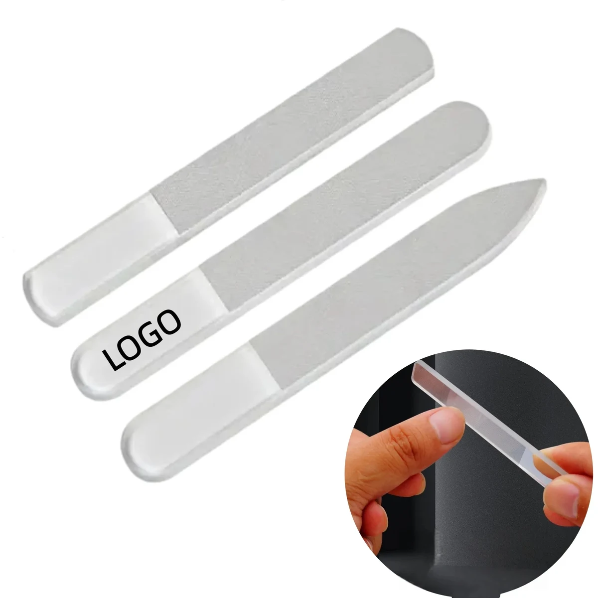 Reusable Glass Nail File Double-Sided Buffer Polisher 1
