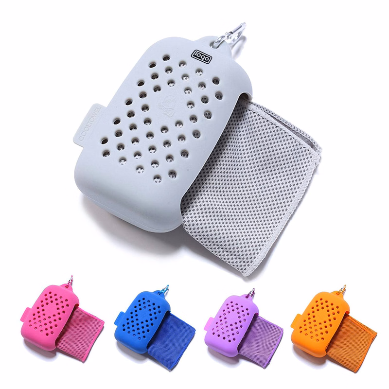 Cooling Sports Towel w/ Silicone Case