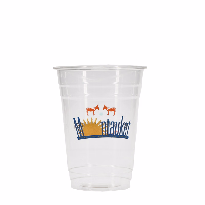 16 oz PLA Eco Cold Plastic Cup Clear Hi-Speed Print