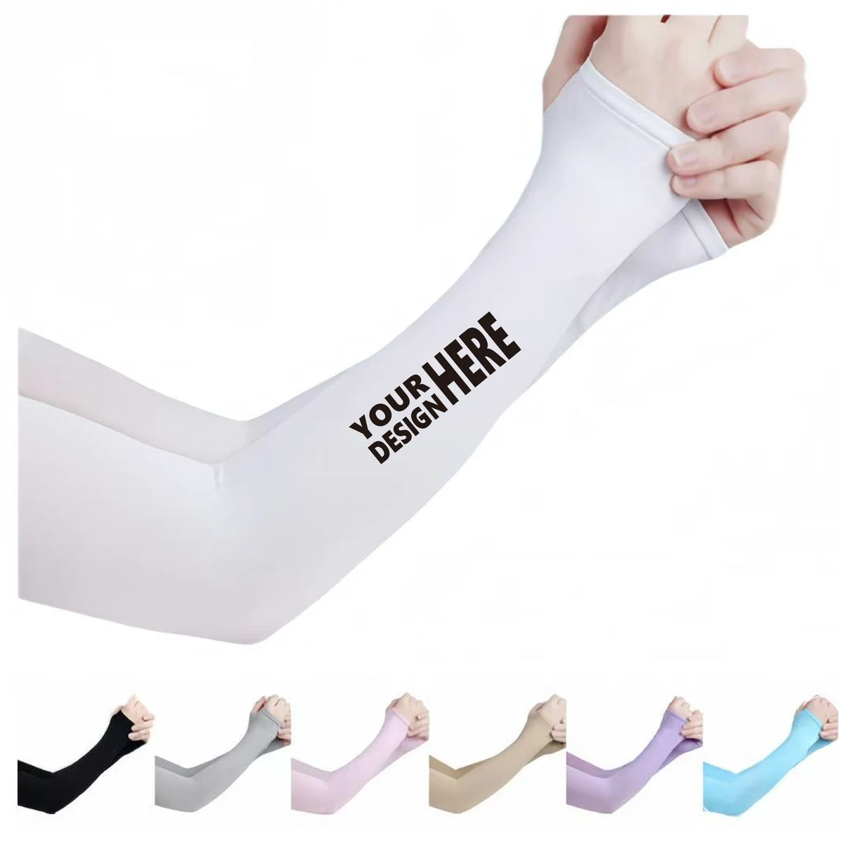 Summer Straight Ice Silk Sleeves 1