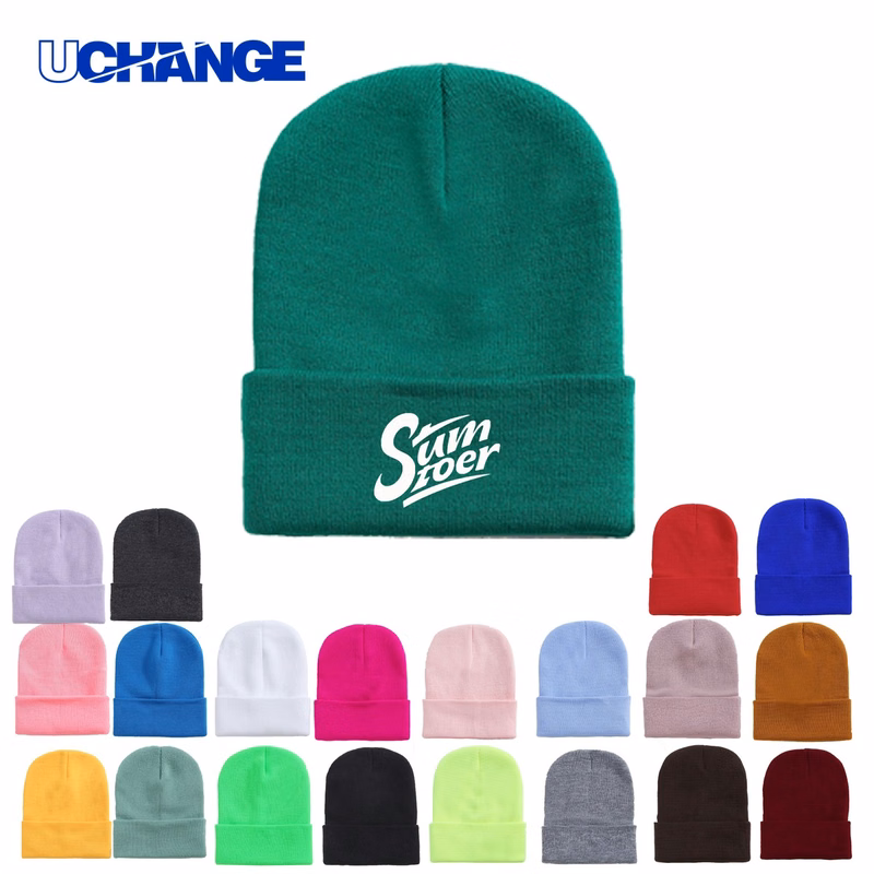 Acrylic Knitted Beanie Hat