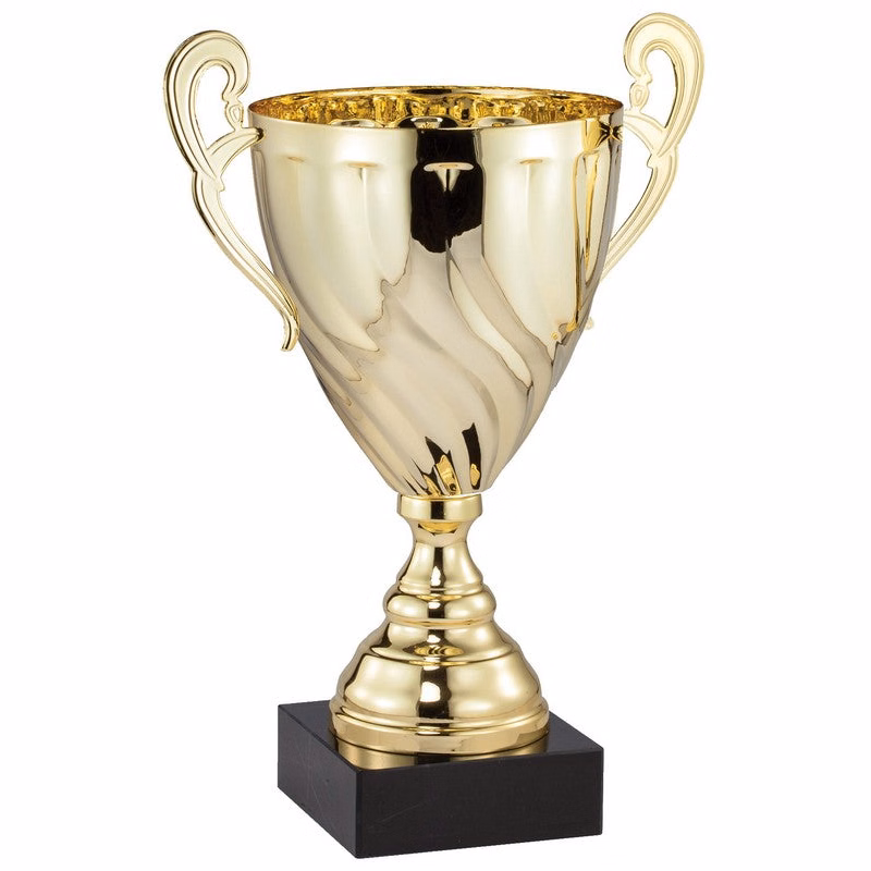 Gold Twist Cup On A Marble Base